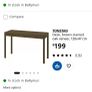 IKEA Tonstad dark oak veneer desk with drawer Image 3