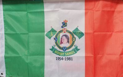Bobby Sands Irish Republican Hunger Striker Flag 3ft X 2ft.