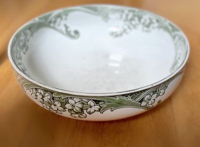 Large Antique Royal Doulton Hydrangea Bowl/Wash Bowl - 15" Diameter (1901-1922)