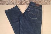 womens LEVIS San Francisco Demi curve straight leg jeans Size W 28 L 30