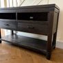 Dark Wood Console / TV Unit, Solid & Stylish Image 8