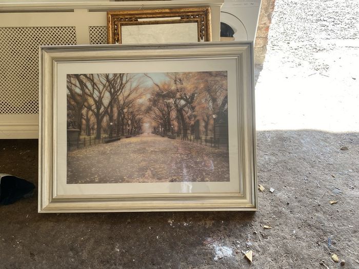 large picture with silver frame