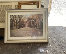 large picture with silver frame