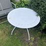 White Garden Table Image 2
