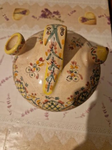 Vintage Spanish hand-painted batijo, "CRUZ"