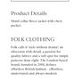 Gents Folk Fleece Jacket Image 6