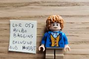 lego exclusive lor057 bilbo baggins blue coat, set hobbit DVD movie