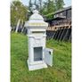Cast Iron Pillar Post box White CH R 1702B W Image 2