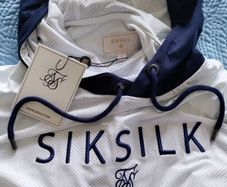 SikSilk Retro Baseball hoodie L New