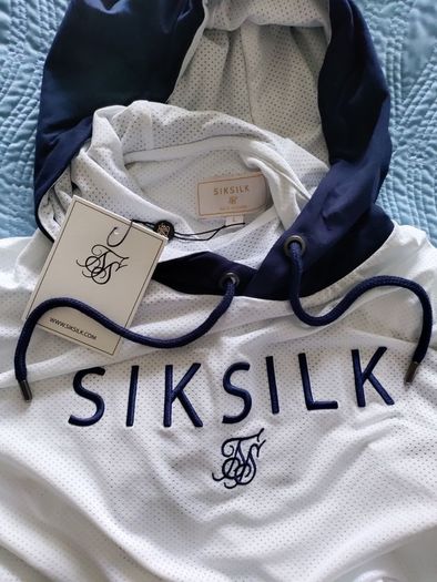 SikSilk Retro Baseball hoodie L New