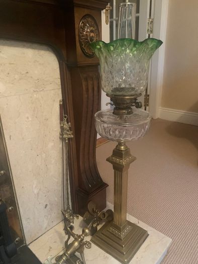 Antique oil lamp