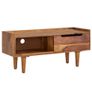 Solid Wood TV Stand  Modern Entertainment Unit & Media Cabinet Image 7