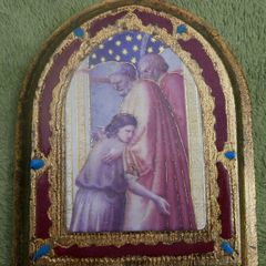 Vintage Holy  Wood Icon