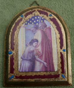 Vintage Holy  Wood Icon