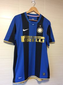 Inter Milan Jersey. Season 2008/2009. Official Nike Home Jersey. Authentic Original From 2008. Not A Modern Day Remake.