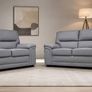 New 3+2 Black Sofas Image 3