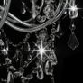 Chandelier with Beads Silver 12 x E14 Bulbs Image 4
