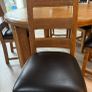 Solid Oak Round Dining Table & Chairs Image 4