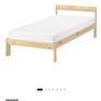 IKEA single bed frame+mattress Image 2