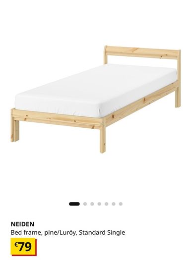 IKEA single bed frame+mattress