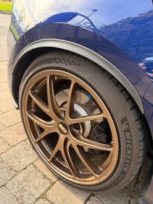Carbon fibre stick on wheel arches