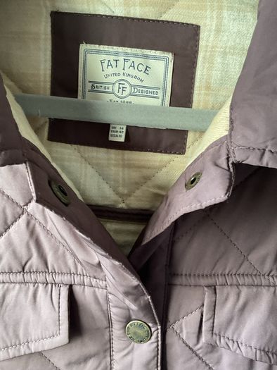 jacket fat face size 14 longline shacket burgundy/ plum shade