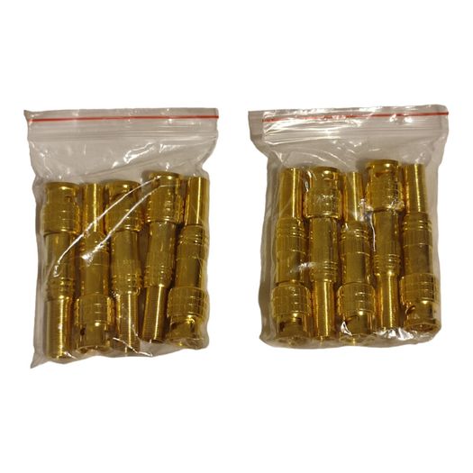BNC Male Coaxial Connectors Screw-lock For RG59 CCTV Terminal Solderless Adapter 100Pcs