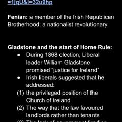 H1 Leaving Cert History Notes pdf (with quizlet link included) DBQ 1885 and 1886 Elections