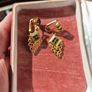 Vintage Golden Tone Earrings Image 5