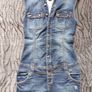 Denim "Sicko19" Dress. Size 8 Image 2