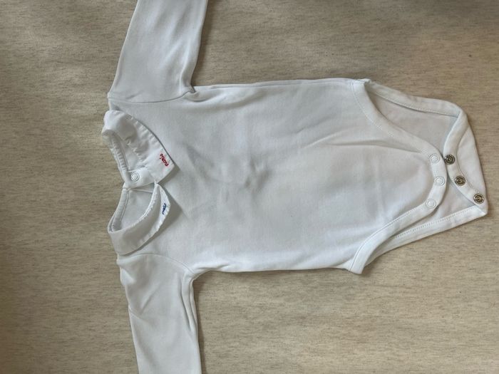 Jacadi Paris baby boy dungarees + long sleeve bodysuit