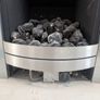 Portuguese limestone fireplace and gas fire Image 2