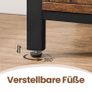 Industrial Sideboard Storage Cabinet Brown Black 110 cm Image 6