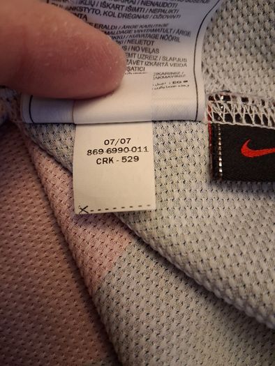 Arsenal Jersey. Official Arsenal Nike Mens Third Jersey From Season 2007/2008. Authentic Original From The Time. Not A Modern Day Remake.