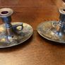 GENESIS  of Mullingar FURTHER REDUCED set of two candle holders as new   Snow fox candle holders Image 8