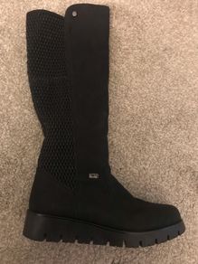 leather boots size 38 /4 and a half wool inside