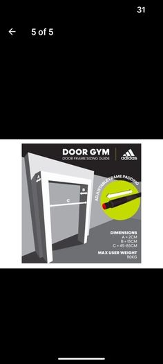 Adidas Door Gym exercise bars