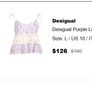 DESIGUAL Grandflower Midi Dress Sz M (Fit 12-14UK) - Rrp 119 (New) Image 3