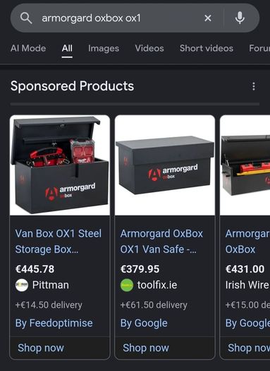 Armorgard vanbox OXBOX OX1