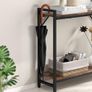 Narrow Console Table, Small Entryway Table with 2 Support Bar, Thin Sofa Tables, Small Couch Table, Side Tables for Living Room, Hallway, Bedroom, Rustic Brown Image 3