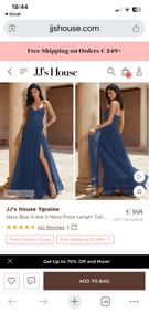 Debs dress size 12 navy blue