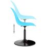 Swivel Dining Chairs 4 pcs Blue PP Image 6
