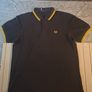 Fred Perry Polo - Black/Yellow L Image 3