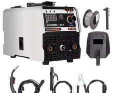 New MIG MMA 160A Welding Machine Inert Gasless Shielded Automatic Wire Feeding Current Adjustable IGBT DC Inverter Electric Arc Welder