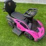 Lamborghini Car 2-in-1 Push-Along Ride On Pink Image 3