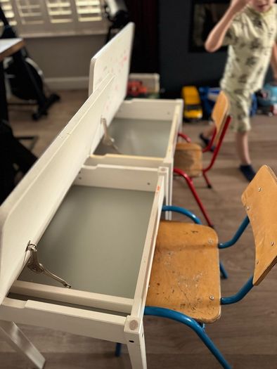 2 x Art Desks with chairs