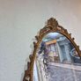 Mirror Vintage Gold painted  metal Mirror Image 2