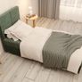 Single upholstered bed with storage box and mattress PIANO Image 5