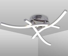 NEW | LED Ceiling Light, Elegant Curved Design,3 Built-in LED Boards,21W Cool White