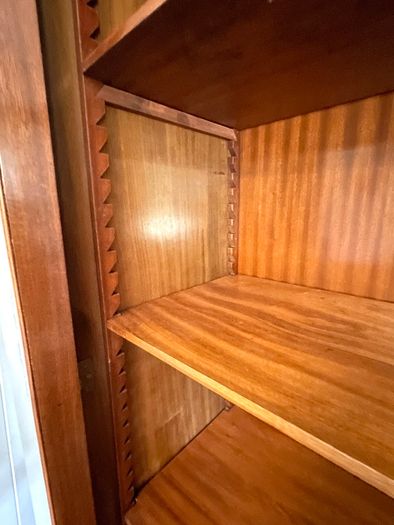 Vintage Tall Lockable Display Cabinet / Sideboard